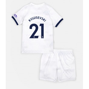 Tottenham Hotspur Dejan Kulusevski #21 Dětské Domácí dres komplet 2023-24 Krátký Rukáv (+ trenýrky)